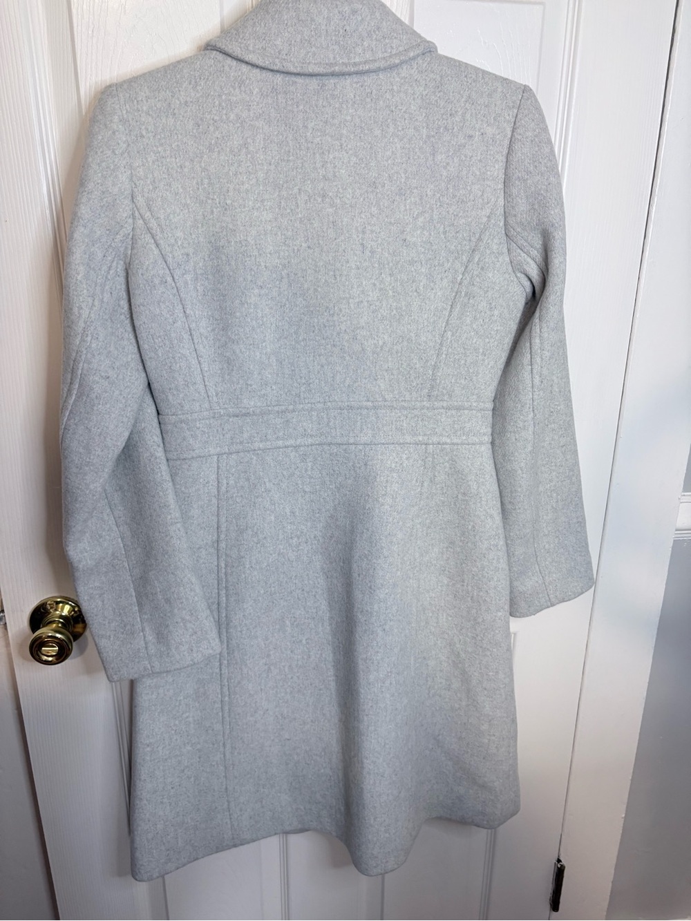 J.Crew Factory Lady Day Wool Blend Coat Heather Dusk Grey Size 0 - Picture 7 of 12